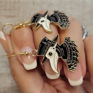 Plague Doctor Earrings, Unisex